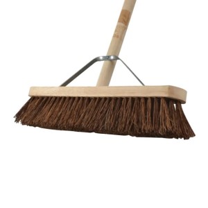 Broom Head with Handle Stiff Bassine (W)18"   