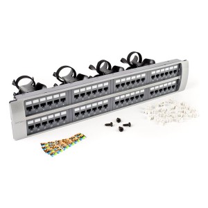 GigaSPEED XL 1100GS3 Patch Panel Cat6 Unshielded 48Port Rear Punch Rear Cable Management 760152579 Grey (H)2U