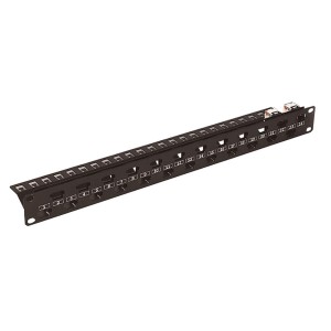 FlexiMAX Patch Panel Unshielded 24Port Flat, Staggered Ports 760184507 Black (H)1U