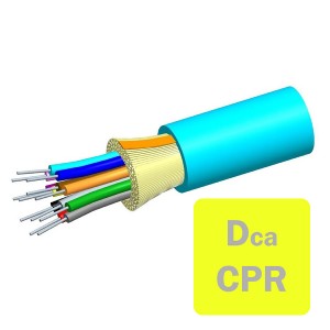 LazrSPEED 300 Fibre Cable Tight Buffered 24 Fibre OM3 LSZH Dca-s1a,d1,a1 N-024-DS-5L-FSUAQ/D Aqua