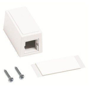 Surface Mounted Outlet M101 1Port M Series 107984015 White (H)57.40mm x (W)30.99mm x (D)32.77mm