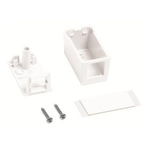 Surface Mounted Outlet M101 1Port M Series 107984015 White (H)57.40mm x (W)30.99mm x (D)32.77mm