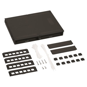 M224 Zone Enclosure 12-Port Unloaded 700016462 Black (H)310mm x (W)215mm x (D)37mm