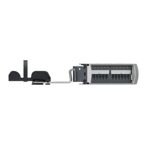 GigaSPEED X10D iPatch 1100GS6 Angled Patch Panel Cat6A Unshielded 24Port Rear Punch Rear Cable Management 760202556 Grey (H)1U