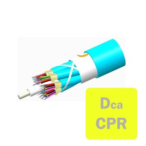 LazrSPEED 550 Fibre Cable Tight Buffered 72F - 12F Subunits OM4 LSZH Cca-s1b,d1,a1 N-072-DS-5K-FMUAQ/C Aqua