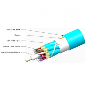 TeraSPEED Fibre Cable Tight Buffered 48F - 12F Subunits OS2 LSZH Cca-s1b,d2,a1 N-048-DS-8W-FMUYL/C Yellow Indoor Fibre Cable