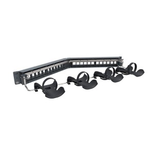 360 iPatch Evolve Patch Panel Shielded 24Port Angled Unloaded Rear Cable Management 360-iP-MFTPA-E-1U-BLANK Silver (H)1U