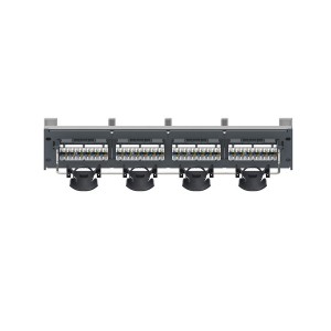 360 GigaSPEED XL PATCHMAX GS3 Patch Panel Cat6 Unshielded 24Port Rear Punch Rear Cable Management 760201244 Grey (H)2U iPatch Ready