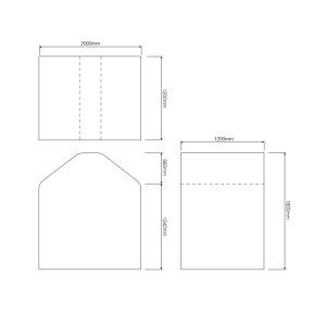 G.fast Cabinet Jointers Tent (H)1800mm x (W)2000mm x (D)1200mm