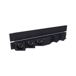 2U Fibre Panel Rear Extension, 6 Cable Entries 760209627 Black