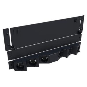 4U Fibre Panel Rear Extension, 6 Cable Entries 760209981 Black