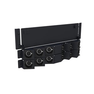 4U Fibre Panel Rear Extension, 12 Cable Entries 760209999 Black