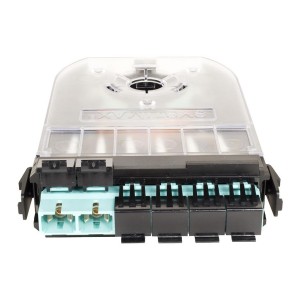 360G2 Cartridge with Pigtails A 6 Fibre MM 3x SC Duplex Aqua 360G2 Cassette 6-SC-LS-AQ-Pigtails A