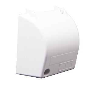 NetLoc Secure Faceplate Single Gang Euro White