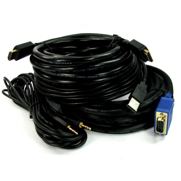 Projector AV Lead Kits With USB