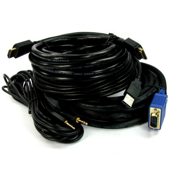 Projector AV Lead Kits With USB