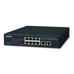 Gigabit Ethernet PoE Switch Desktop Unmanaged 10/100/1000Mbps 10 Port 120W (8 Ports) GSD-1008HP