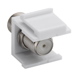Satellite Keystone Coupler F-Type White