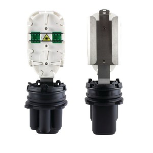 Dome Closure 12 Fibre FST 4 Port (3x Round, 1x Oval) FSTTB-AXBFA11 Black (L)310mm (Dia)110mm