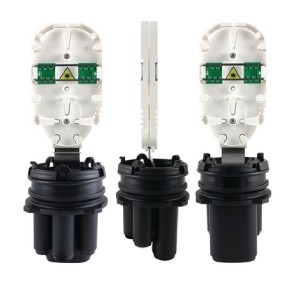 Dome Closure 24 Fibre FST 4 Port (3x Round, 1x Oval) FSTTB-AXXFA21 Black (L)310mm (Dia)110mm