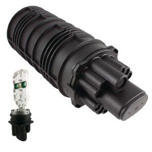 Dome Closure 24 Fibre FST 13 Port (12x Round, 1x Oval) FSTTB-AXXTA21 Black (L)310mm (Dia)110mm