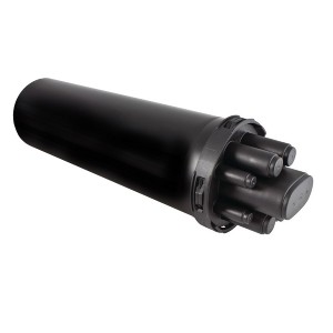 Dome Closure 48 Fibre FRBU 9 Port (8x Round, 1x Oval) FRBTB-AXXNB4X Black (L)435mm (Dia)130mm