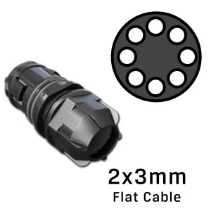 Circular Port Entry Gland 8 Way 2x3mm Flat Cables UMJ/CMJ/MMJ/LMJ XJTSC01878