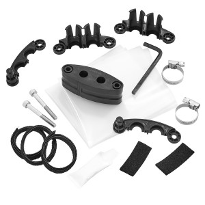 Oval Port Mechanical Entry Kit Loop Cable 10.1-12mm Large Multi-Function Joint Closure XJTSC02270 Black