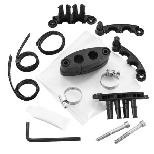 Oval Port Mechanical Entry Kit Loop Cable 14.1-16mm Large Multi-Function Joint Closure XJTSC02272 Black
