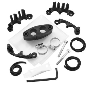 Oval Port Mechanical Entry Kit Loop Cable 20.1-21.5mm Large Multi-Function Joint Closure XJTSC02556 Black