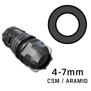 Circular Port Entry Gland 1 Way 4-7mm CSM or Aramid Cables UMJ/CMJ/MMJ/LMJ XJTSC02278