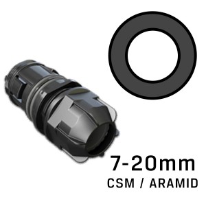 Circular Port Entry Gland 1 Way 7-20mm CSM or Aramid Cables UMJ/CMJ/MMJ/LMJ XJTSC01754