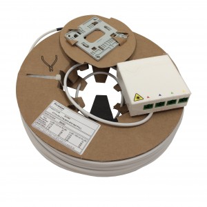 Compact Termination Box Pre-Terminated SC/APC CTB MK3 Kit with Pull Type Cable 4 Fibre (L)50Mtr