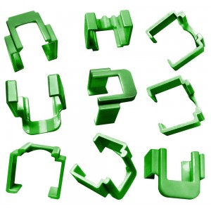 Patch Lead Colour Clip Clear Slimline Boot 50 Pcs Green