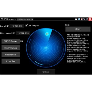 SecuriTEST IP CCTV Camera Tester IP Digital/HD COAX/Analogue