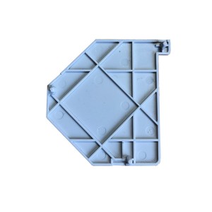 DIN Rail Module Left Side Cover Grey