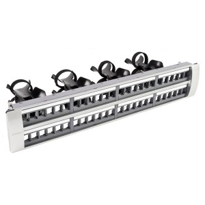 360 Evolve Modular Patch Panel Shielded 48Port Flat Unloaded Rear Cable Management 760151498 Grey (H)2U