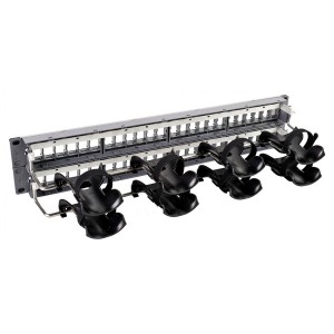 360 Evolve Modular Patch Panel Shielded 48Port Flat Unloaded Rear Cable Management 760151498 Grey (H)2U
