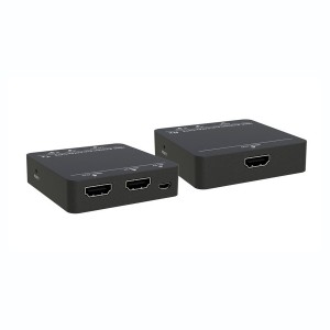 HDMI Extender Kit 1080p @ 45m/50m Cat5e/6 HDMI1.4-HDCP1.4 1x HDMI In 1 x HDMI Out 2-way IR Pass-Thru 5v USB Micro, PoC With Local Loop out