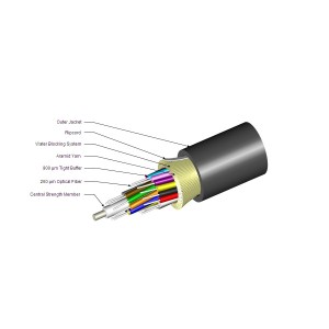 LazrSPEED 550 Fibre Cable Tight Buffered 8 Fibre OM4 LSZH Dca-s1a,d1,a2 Z-008-DS-5K-FSUBK/D Black