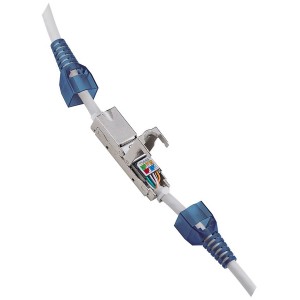 Cable Extender Cat6A Solid or Stranded Shielded Silver