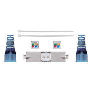 Cable Extender Cat6A Solid or Stranded Shielded Silver