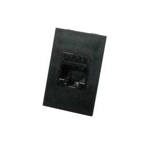 LJ6C Module Quick Connect Coupler Cat6 Black