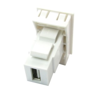 LJ6C Module Quick Connect Coupler USB2.0 B White