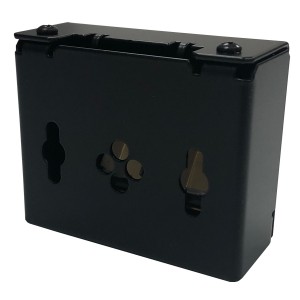GOP Box 2Port Black Accepts 2x LANmark Snap-In EVO jacks