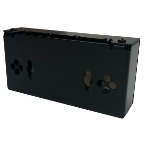 GOP Box 4Port Black Accepts 4x LANmark Snap-In EVO jacks