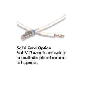 Z-MAX Patch Lead Cat6A F/UTP LSZH Clear Low-Profile Boot 23AWG Solid Violet (L)30Mtr Double Ended