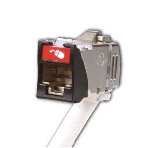 Z-MAX 45 Module Cat6A Shielded With Door White
