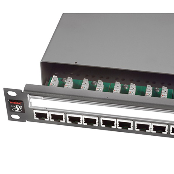 Molex PowerCat 5e Right Angle Patch Panels