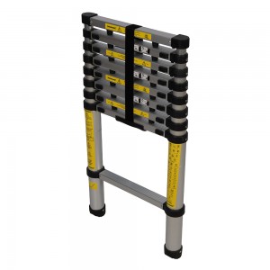 Ladder Telescopic Aluminium EN131-6:2015 9 Tread Weight 6.8Kg Extension Height 2.6Mtr Closed Height 0.8Mtr
